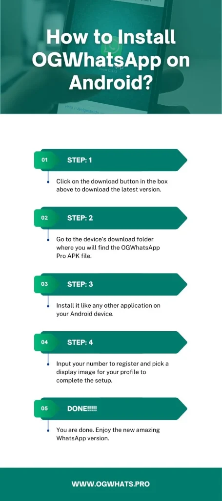 OG Whatsapp apk infographic